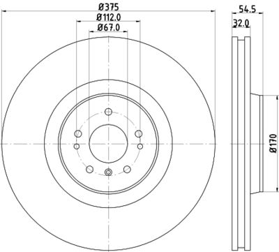 8DD355128941 HELLA Тормозной диск