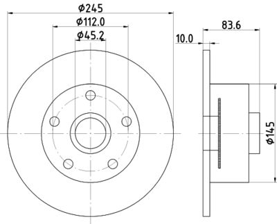 PCD18481 DON Тормозной диск