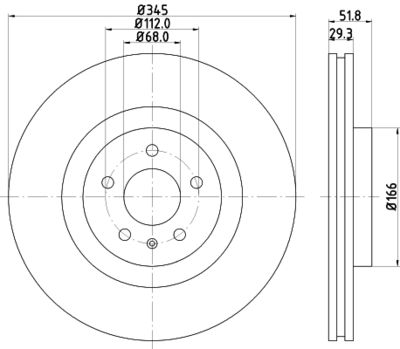 8DD355113951 HELLA Тормозной диск