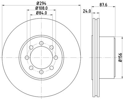 8DD355117481 HELLA Тормозной диск