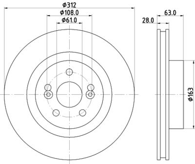 MDC2022 MINTEX Тормозной диск