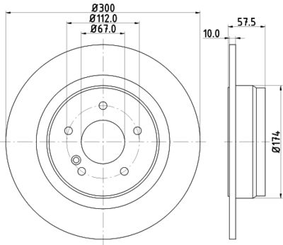 PCD10652 DON Тормозной диск