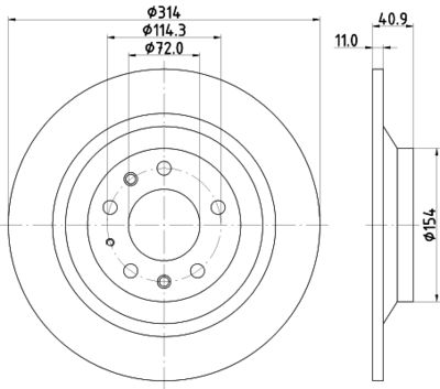 PCD21522 DON Тормозной диск