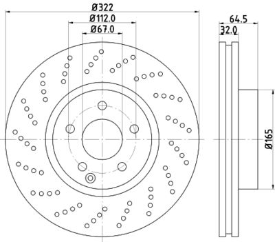 MDC2053 MINTEX Тормозной диск