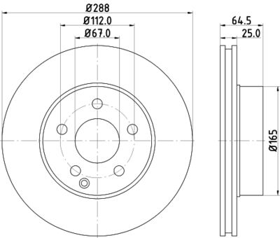 MDC2057C MINTEX Тормозной диск