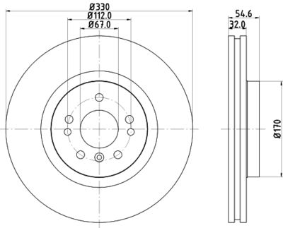 8DD355128581 HELLA Тормозной диск