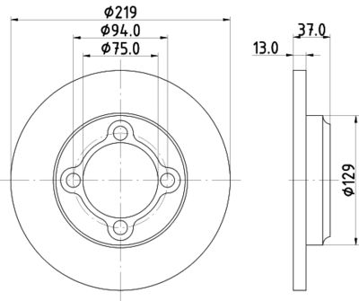 MDC2072 MINTEX Тормозной диск