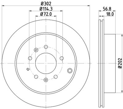 8DD355115791 HELLA Тормозной диск