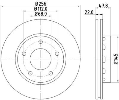 MDC2085 MINTEX Тормозной диск