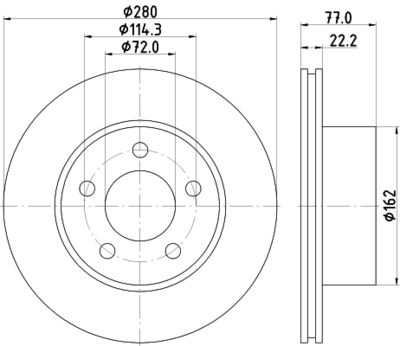 MDC2100 MINTEX Тормозной диск