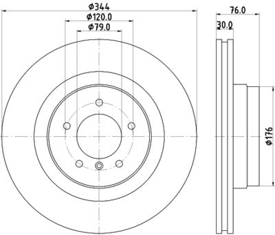 MDC2106 MINTEX Тормозной диск