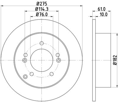 8DD355115991 HELLA Тормозной диск