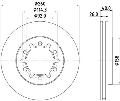 MDC2110 MINTEX Тормозной диск