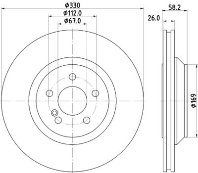 MDC2116 MINTEX Тормозной диск