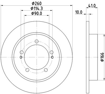 MDC2118 MINTEX Тормозной диск