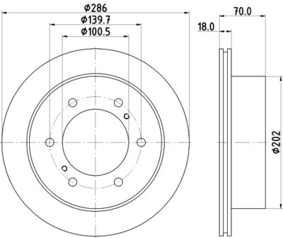 MDC2120 MINTEX Тормозной диск