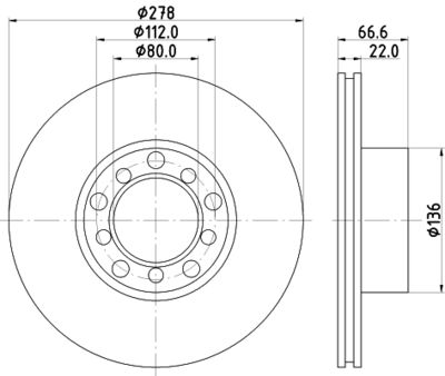 MDC213 MINTEX Тормозной диск