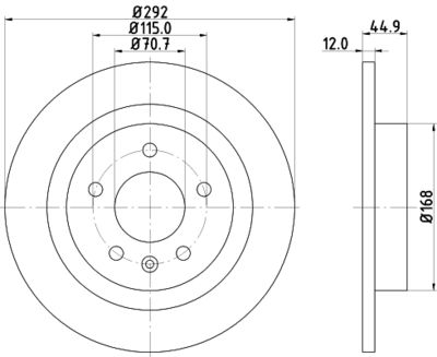 MDC2134C MINTEX Тормозной диск