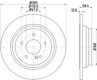 MDC2153 MINTEX Тормозной диск