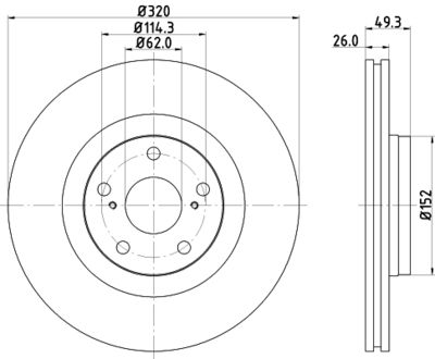 PCD21351 DON Тормозной диск