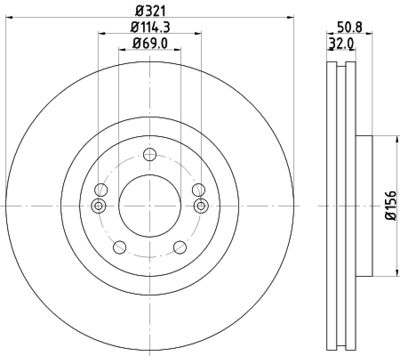 MDC2175 MINTEX Тормозной диск