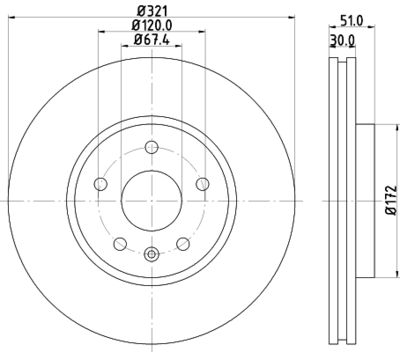 MDC2190C MINTEX Тормозной диск