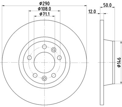 MDC2193 MINTEX Тормозной диск