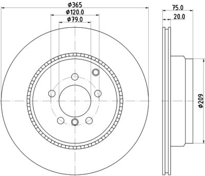 MDC2274 MINTEX Тормозной диск