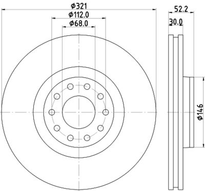 MDC2282 MINTEX Тормозной диск