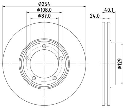 8DD355117381 HELLA Тормозной диск