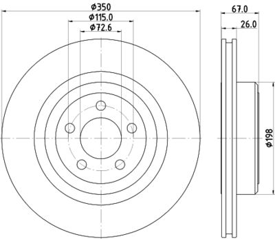 MDC2320 MINTEX Тормозной диск