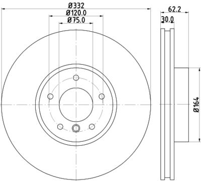 MDC2329 MINTEX Тормозной диск