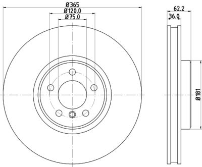 MDC2330 MINTEX Тормозной диск