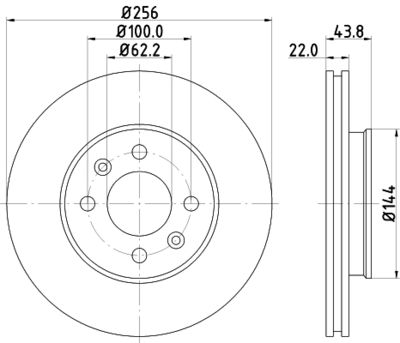 PCD13242 DON Тормозной диск