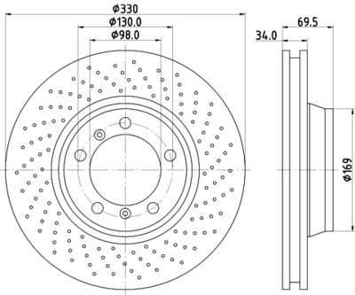 MDC2354R MINTEX Тормозной диск