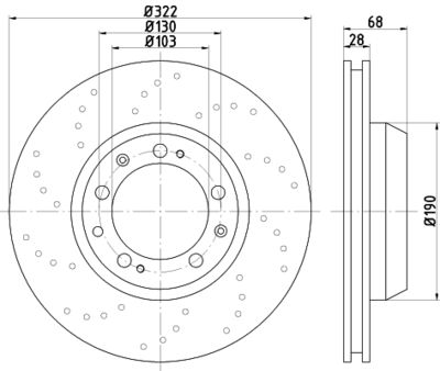 MDC2355L MINTEX Тормозной диск