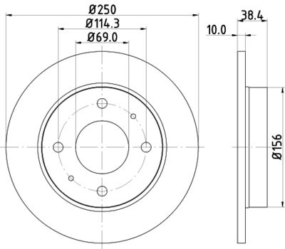 PCD11892 DON Тормозной диск