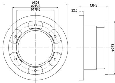 MDC2377 MINTEX Тормозной диск