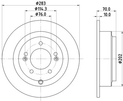 MDC2402 MINTEX Тормозной диск