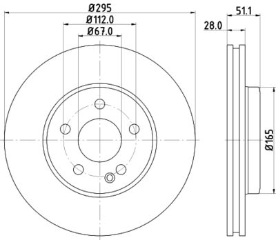 MDC2520 MINTEX Тормозной диск