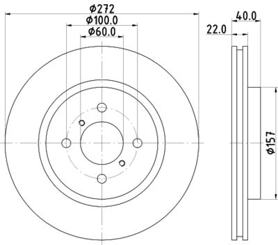 MDC2526 MINTEX Тормозной диск