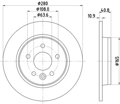 MDC2529C MINTEX Тормозной диск