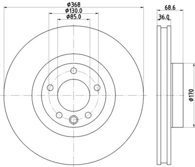 8DD355119521 HELLA Тормозной диск