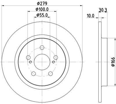 MDC2553 MINTEX Тормозной диск