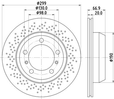 8DD355120221 HELLA Тормозной диск