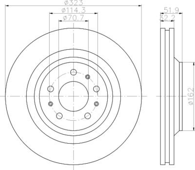 8DD355120251 HELLA Тормозной диск