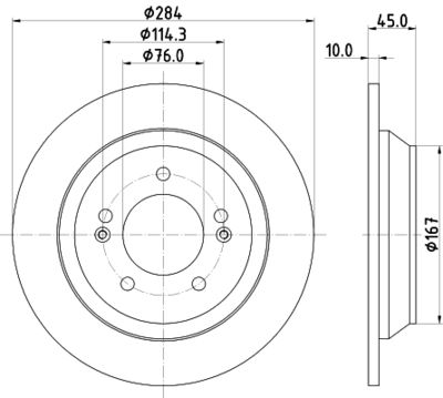 8DD355120471 HELLA Тормозной диск