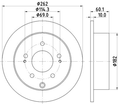 8DD355120631 HELLA Тормозной диск