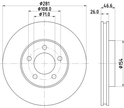 MDC2630 MINTEX Тормозной диск