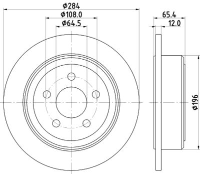 MDC2631 MINTEX Тормозной диск